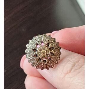 Vintage Size 5 Sterling Silver Marcasite Ring